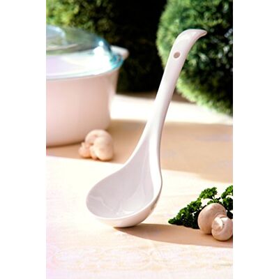 Holst Porzellan Holst Porcelaine kpl 028 Louche et louche à Soupe Blanc 28 cm, 27,4 x 8.4 x 4,6 cm - Publicité Holst Porzellan Holst Porcelaine kpl 028 Louche et louche à Soupe Blanc 28 cm, 27,4 x 8.4 x 4,6 cm - Publicité