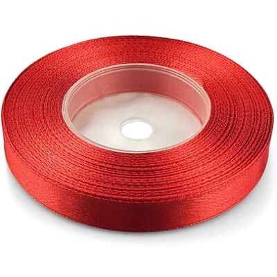 Netuno 1x ruban de satin rouge 12 mm x 32 m rouleaux de ruban satin bande tissu multicolore bande de décoration à bricoler décoratif pour Noël Pâques cadeau anniversaire mariage - Publicité Netuno 1x ruban de satin rouge 12 mm x 32 m rouleaux de ruban satin bande tissu multicolore bande de décoration à bricoler décoratif pour Noël Pâques cadeau anniversaire mariage - Publicité