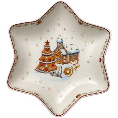 Villeroy & Boch Winter Bakery Delight Coupe étoile Moyenne, Village en Pain d'épices, Bol pour Gâteaux, Porcelaine Premium, Rouge, Multicolore, 24,5 cm - Publicité Villeroy & Boch Winter Bakery Delight Coupe étoile Moyenne, Village en Pain d'épices, Bol pour Gâteaux, Porcelaine Premium, Rouge, Multicolore, 24,5 cm - Publicité