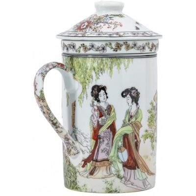 lachineuse Tisanière Tasse à Thé Infusion Motifs Asiatiques Traditionnels Sérénité Porcelaine Multicolore Hauteur 14,5 cm Idée Cadeau Déco Asie - Publicité lachineuse Tisanière Tasse à Thé Infusion Motifs Asiatiques Traditionnels Sérénité Porcelaine Multicolore Hauteur 14,5 cm Idée Cadeau Déco Asie - Publicité