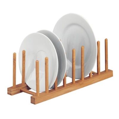 Zeller 25278 Support pour Assiettes Bambou Brun 34 x 12,5 x 12 cm - Publicité Zeller 25278 Support pour Assiettes Bambou Brun 34 x 12,5 x 12 cm - Publicité
