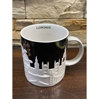 STARBUCKS Mug London en relief Hauteur 10,5 cm Diamètre 9,3 cm Passe au lave-vaisselle et au micro-ondes - Publicité STARBUCKS Mug London en relief Hauteur 10,5 cm Diamètre 9,3 cm Passe au lave-vaisselle et au micro-ondes - Publicité