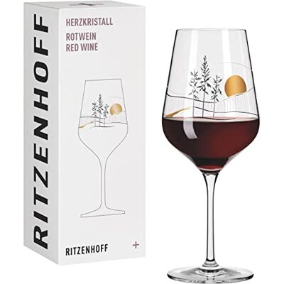 Verre à vin Crystal Heart de Ritzenhoff - Rouge Élégant - Publicité Verre à vin Crystal Heart de Ritzenhoff - Rouge Élégant - Publicité