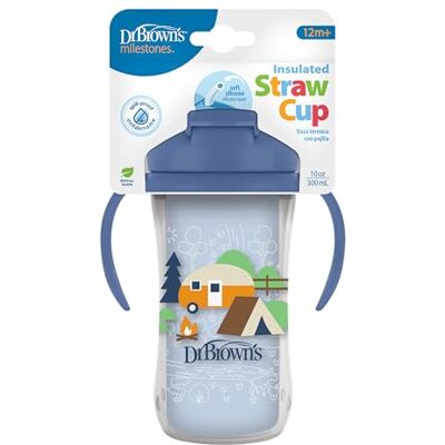Dr. Brown's Gobelet isotherme en paille de 300 ml, 1 paquet - Publicité Dr. Brown's Gobelet isotherme en paille de 300 ml, 1 paquet - Publicité
