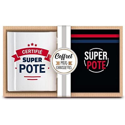 STC Coffret mug Chaussettes Super pote - Publicité STC Coffret mug Chaussettes Super pote - Publicité