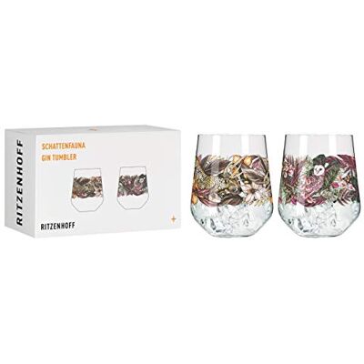 RITZENHOFF 3701002 Verre à gin 700 ml série Schattenfauna Set N° 2-2 pièces, Leopard & Eule Made in Germany - Publicité RITZENHOFF 3701002 Verre à gin 700 ml série Schattenfauna Set N° 2-2 pièces, Leopard & Eule Made in Germany - Publicité