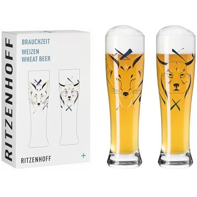 Ensemble de verres à bière blanche Ritzenhoff - Saison 23/24 - Design élégant - Publicité Ensemble de verres à bière blanche Ritzenhoff - Saison 23/24 - Design élégant - Publicité