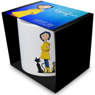 Pyramid Coraline (Group) Tasse à capsules blanches 315 ml – Tasse en céramique sous licence officielle - Publicité Pyramid Coraline (Group) Tasse à capsules blanches 315 ml – Tasse en céramique sous licence officielle - Publicité