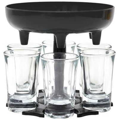 MISTER GADGET KA5856 Distributeur de 6 Verres à Shooter Conçu pour Cocktails et Apéritifs Facile à Utiliser et à Entretenir Noir et Transparent Taille Unique - Publicité MISTER GADGET KA5856 Distributeur de 6 Verres à Shooter Conçu pour Cocktails et Apéritifs Facile à Utiliser et à Entretenir Noir et Transparent Taille Unique - Publicité