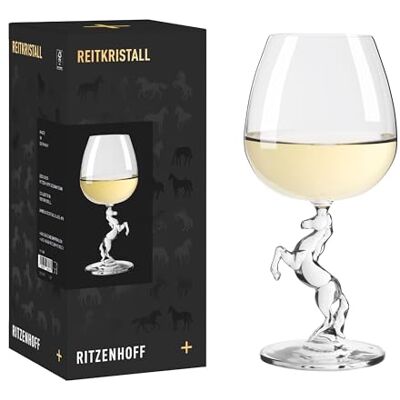 RITZENHOFF Verre à cocktail 500 ml Série Riding Crystal Design simple et élégant Avec pied en forme de cheval levant Fabriqué en Allemagne 9012001 - Publicité RITZENHOFF Verre à cocktail 500 ml Série Riding Crystal Design simple et élégant Avec pied en forme de cheval levant Fabriqué en Allemagne 9012001 - Publicité