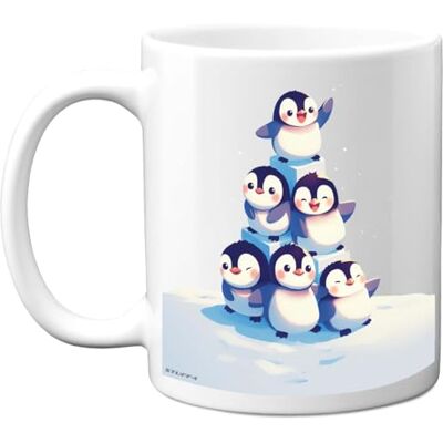 Stuff4 Cadeaux pingouin – Pyramide d'animaux – Cadeaux d'anniversaire pingouin cadeaux de fête des mères, cadeau de fête des pères, 325 ml tasses en céramique de qualité supérieure passent au lave-vaisselle - Publicité Stuff4 Cadeaux pingouin – Pyramide d'animaux – Cadeaux d'anniversaire pingouin cadeaux de fête des mères, cadeau de fête des pères, 325 ml tasses en céramique de qualité supérieure passent au lave-vaisselle - Publicité