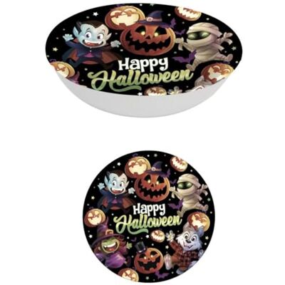 FIESTAS GUIRCA Bol de monstres réutilisable (32 cm) Décoration de table pour fêtes d'Halloween terrifiantes Idéal pour les fêtes de monstres Noir - Publicité FIESTAS GUIRCA Bol de monstres réutilisable (32 cm) Décoration de table pour fêtes d'Halloween terrifiantes Idéal pour les fêtes de monstres Noir - Publicité