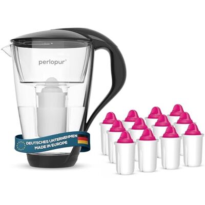 PearlCo - Glas-Wasserfilter - noir - 2L - Filtre à eau - Publicité PearlCo - Glas-Wasserfilter - noir - 2L - Filtre à eau - Publicité