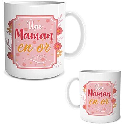 STC Mug Une Maman en Or/ - Publicité STC Mug Une Maman en Or/ - Publicité