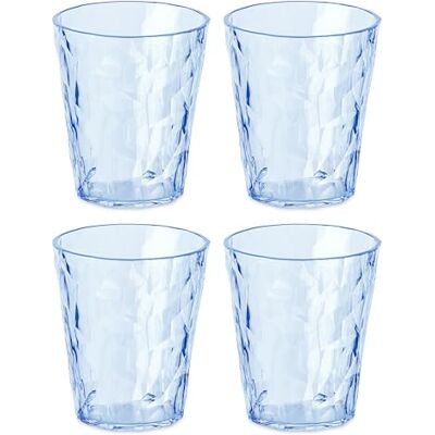 Koziol Superglas Club No.1 Lot de 4 Verres à Eau en Plastique Transparent de Luxe, incassables, réutilisables, pour fête, Camping, 250 ML (Bleu Sarcelle) - Publicité Koziol Superglas Club No.1 Lot de 4 Verres à Eau en Plastique Transparent de Luxe, incassables, réutilisables, pour fête, Camping, 250 ML (Bleu Sarcelle) - Publicité