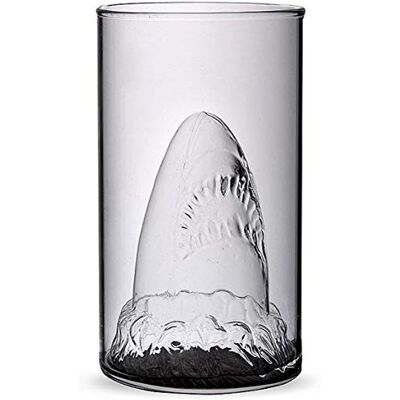 WINIAER Creative Shark Cup Verre à double requin en verre fait main - Publicité WINIAER Creative Shark Cup Verre à double requin en verre fait main - Publicité