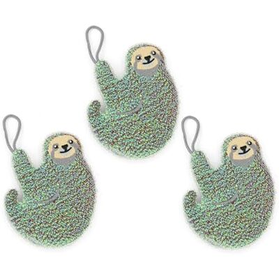 Kikkerland Glitter Dinnerware Koala Chat et Paresseux Éponge à récurer Anti-Rayures Nylon Taille Unique - Publicité Kikkerland Glitter Dinnerware Koala Chat et Paresseux Éponge à récurer Anti-Rayures Nylon Taille Unique - Publicité