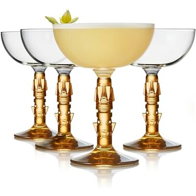 Libbey 99558 Tiki Coupe Tiki Amber Stem Coupe (8.5 oz) Tiki Amber Stem Coupe (8.5 oz) - Publicité Libbey 99558 Tiki Coupe Tiki Amber Stem Coupe (8.5 oz) Tiki Amber Stem Coupe (8.5 oz) - Publicité