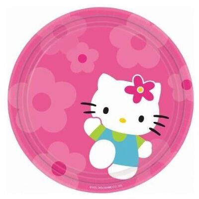amscan Lot assiettes grand format Hello Kitty - Publicité amscan Lot assiettes grand format Hello Kitty - Publicité