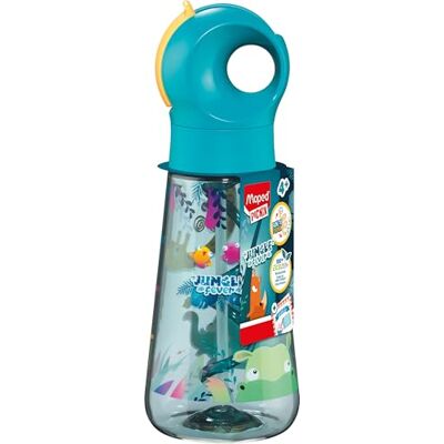 Maped Picnik Gourde Ecozen Jungle Fever Paille Intégrée qui fait des Bulles, incite à s'hydrater Ouverture Manuelle Facile Poignée Intégrée, Étanche, Matériau Bio-sourcé 500ml - Publicité Maped Picnik Gourde Ecozen Jungle Fever Paille Intégrée qui fait des Bulles, incite à s'hydrater Ouverture Manuelle Facile Poignée Intégrée, Étanche, Matériau Bio-sourcé 500ml - Publicité