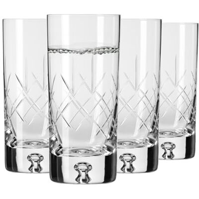 Krosno – Verres à Eau, Jus et Cocktails 300 ml – Lot de 4 – Collection Saga – Verre en Cristal – Fait Main, Taillé – Idéal comme Cadeau - Publicité Krosno – Verres à Eau, Jus et Cocktails 300 ml – Lot de 4 – Collection Saga – Verre en Cristal – Fait Main, Taillé – Idéal comme Cadeau - Publicité