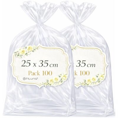 OFITURIA Sachets Cellophane Transparents 25 x 35 cm, Grand Sachet Transparent pour vêtements et coffrets – Emballage Transparent pour Boutique, Loisirs Créatifs, 2 Packs (200 Sacs) - Publicité OFITURIA Sachets Cellophane Transparents 25 x 35 cm, Grand Sachet Transparent pour vêtements et coffrets – Emballage Transparent pour Boutique, Loisirs Créatifs, 2 Packs (200 Sacs) - Publicité