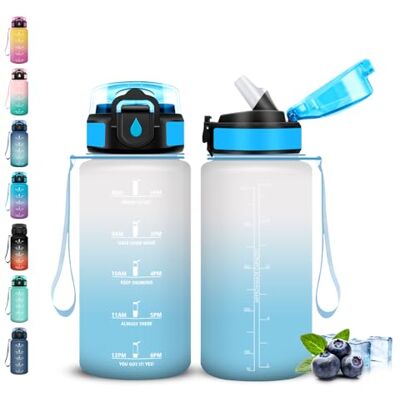 Grsta Gourde, 500ml Gourde Enfant, Gourdes Paille anti Fuite, Gourdes Graduée avec Marqueur de Temps, Gourd Sport pour Garçons&Filles, Gourd Reutilisable pour l'École, Bureau, Camping, Sport - Publicité Grsta Gourde, 500ml Gourde Enfant, Gourdes Paille anti Fuite, Gourdes Graduée avec Marqueur de Temps, Gourd Sport pour Garçons&Filles, Gourd Reutilisable pour l'École, Bureau, Camping, Sport - Publicité
