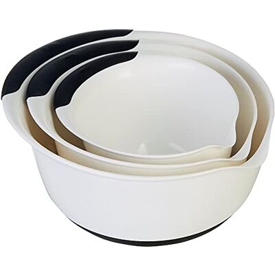 OXO Good Grips 1066421 Lot de 3 poignées de bol mélangeur en plastique Blanc/noir - Publicité OXO Good Grips 1066421 Lot de 3 poignées de bol mélangeur en plastique Blanc/noir - Publicité