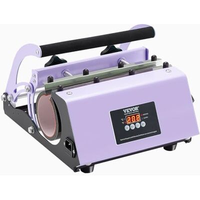 VEVOR Presse à Chaud pour Tasses 32,5-89 cL, Presse pour l'Impression de Tasse 75-87 mm de Diamètre, Machine de Sublimation avec Papier de Sublimation, pour Transférer Images sur Mug Gobelet, Violet - Publicité VEVOR Presse à Chaud pour Tasses 32,5-89 cL, Presse pour l'Impression de Tasse 75-87 mm de Diamètre, Machine de Sublimation avec Papier de Sublimation, pour Transférer Images sur Mug Gobelet, Violet - Publicité