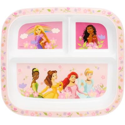 Disney Princess Assiette divisée en 3 sections pour enfants Sans BPA, durable et colorée Parfaite pour des repas équilibrés 36 mois et plus - Publicité Disney Princess Assiette divisée en 3 sections pour enfants Sans BPA, durable et colorée Parfaite pour des repas équilibrés 36 mois et plus - Publicité