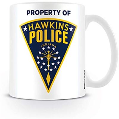 Pyramid Mug en Céramique 315ml/ 11Oz Hawkins Police Badge - Publicité Pyramid Mug en Céramique 315ml/ 11Oz Hawkins Police Badge - Publicité