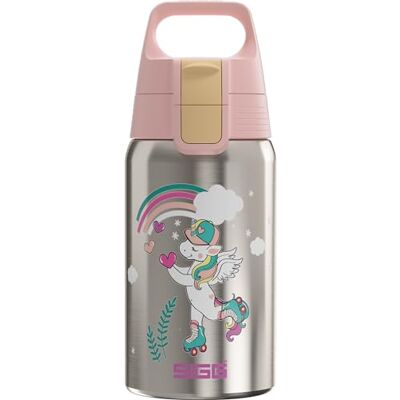 Sigg Gourde Enfant En Acier Inoxydable Shield One Uni Skate Pour l'École et le Sport Convient Aux Boissons Gazeuses Étanche & Légère Sans BPA Inox Motif Licorne en Rollers 0,5L - Publicité Sigg Gourde Enfant En Acier Inoxydable Shield One Uni Skate Pour l'École et le Sport Convient Aux Boissons Gazeuses Étanche & Légère Sans BPA Inox Motif Licorne en Rollers 0,5L - Publicité