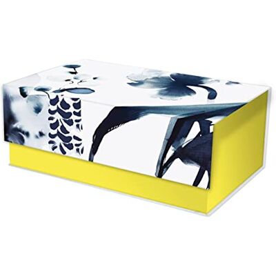 Clairefontaine 115940C Une Boite de Rangement en Carton Multifonctions Rectangulaire Motif Floral Peint à l'Encre Bleue 29,8x17,8x10,8 cm Papier finition satiné Collection Inkebana - Publicité Clairefontaine 115940C Une Boite de Rangement en Carton Multifonctions Rectangulaire Motif Floral Peint à l'Encre Bleue 29,8x17,8x10,8 cm Papier finition satiné Collection Inkebana - Publicité