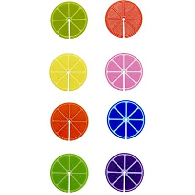 Balvi Marque-Verres Fruit Party Set de 8 unités pour Les Verres à Eau ou Les Verres à vin À Utiliser - Publicité Balvi Marque-Verres Fruit Party Set de 8 unités pour Les Verres à Eau ou Les Verres à vin À Utiliser - Publicité