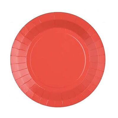 Santex 10 Petites Assiettes en Carton Rouge 17.5 cm - Publicité Santex 10 Petites Assiettes en Carton Rouge 17.5 cm - Publicité