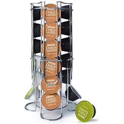 Maxxo Porte pour les Capsules Dolce Gusto Support Distributeur Présentoir Pour 24 Pièces en chrome argenté - Publicité Maxxo Porte pour les Capsules Dolce Gusto Support Distributeur Présentoir Pour 24 Pièces en chrome argenté - Publicité