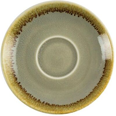 Olympia Kiln GP477 Lot de 6 soucoupesà expresso en porcelaine, 115 mm de diamètre, vert - Publicité Olympia Kiln GP477 Lot de 6 soucoupesà expresso en porcelaine, 115 mm de diamètre, vert - Publicité