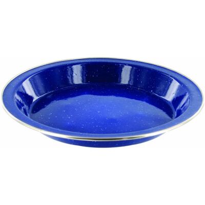 Highlander Assiette en émail de luxe Bleu marine - Publicité Highlander Assiette en émail de luxe Bleu marine - Publicité