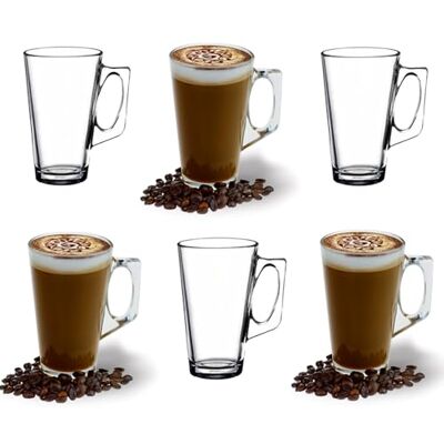 ANSIO Tasses rouges de fête et B074281WTY 6 Pack Latte Cups - Publicité ANSIO Tasses rouges de fête et B074281WTY 6 Pack Latte Cups - Publicité