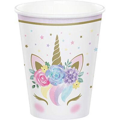 Creative 8 Gobelets en Carton Licorne féerique Blancs 266 ML Blanc Taille Unique - Publicité Creative 8 Gobelets en Carton Licorne féerique Blancs 266 ML Blanc Taille Unique - Publicité