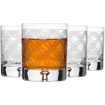 Krosno – Verres à Whisky, Bourbon et Scotch 250 ml, Lot de 4 – Collection Saga – Verre en Cristal, Taillés – Faits à la Main – Idéal comme Cadeau, Petit, Multicolore Cut 1 - Publicité Krosno – Verres à Whisky, Bourbon et Scotch 250 ml, Lot de 4 – Collection Saga – Verre en Cristal, Taillés – Faits à la Main – Idéal comme Cadeau, Petit, Multicolore Cut 1 - Publicité