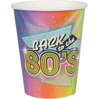 Santex 10 Gobelets Carton années 80 7,8 x 9,7 cm Multicolore Taille Unique - Publicité Santex 10 Gobelets Carton années 80 7,8 x 9,7 cm Multicolore Taille Unique - Publicité