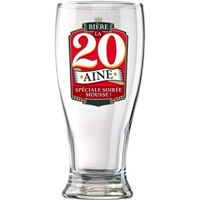 STC Verre à Bière en Coffret 20 Ans - Publicité STC Verre à Bière en Coffret 20 Ans - Publicité