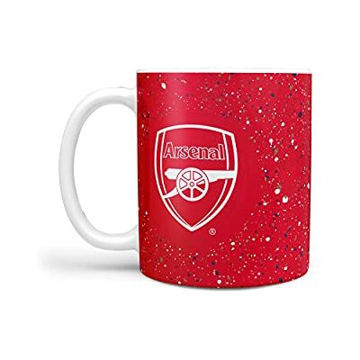 FOCO Tasse sous licence officielle Arsenal FC avec motif éclaboussures de peinture - Publicité FOCO Tasse sous licence officielle Arsenal FC avec motif éclaboussures de peinture - Publicité