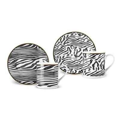 KARACA Ensemble de 4 tasses à café turc Zebra in Savanna pour 2 personnes – 4 tasses à café avec soucoupes – Lot de petites tasses à expresso en porcelaine – Idéal pour servir du café arabe, du café - Publicité KARACA Ensemble de 4 tasses à café turc Zebra in Savanna pour 2 personnes – 4 tasses à café avec soucoupes – Lot de petites tasses à expresso en porcelaine – Idéal pour servir du café arabe, du café - Publicité