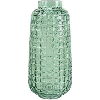 Vase en verre vert cube de 30cm de Leaf - Vase - Publicité Vase en verre vert cube de 30cm de Leaf - Vase - Publicité
