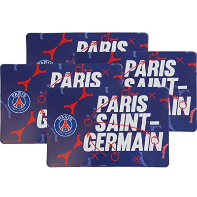 Paris Saint-Germain 4 x Set de Table PSG Collection Officielle 41 x 28 cm - Publicité Paris Saint-Germain 4 x Set de Table PSG Collection Officielle 41 x 28 cm - Publicité
