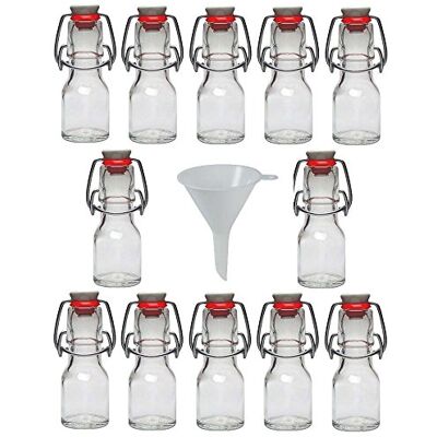 Viva Haushaltswaren Bouteille en verre blanche 50ml - Bouteilles en verre - Publicité Viva Haushaltswaren Bouteille en verre blanche 50ml - Bouteilles en verre - Publicité