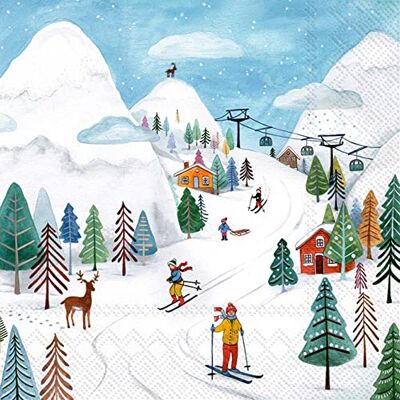 Boston International IHR Ideal Home Range Serviettes en papier WINTER JOY 20 serviettes repas 33 cm x 33 cm - Publicité Boston International IHR Ideal Home Range Serviettes en papier WINTER JOY 20 serviettes repas 33 cm x 33 cm - Publicité