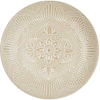 HOME DECO FACTORY KA0455, Assiette élégante en céramique Beige, Conçue pour Tous Les Repas, résistante et Facile à Entretenir, Conçue pour Servir Plats et Desserts, D27 cm, Beige - Publicité HOME DECO FACTORY KA0455, Assiette élégante en céramique Beige, Conçue pour Tous Les Repas, résistante et Facile à Entretenir, Conçue pour Servir Plats et Desserts, D27 cm, Beige - Publicité
